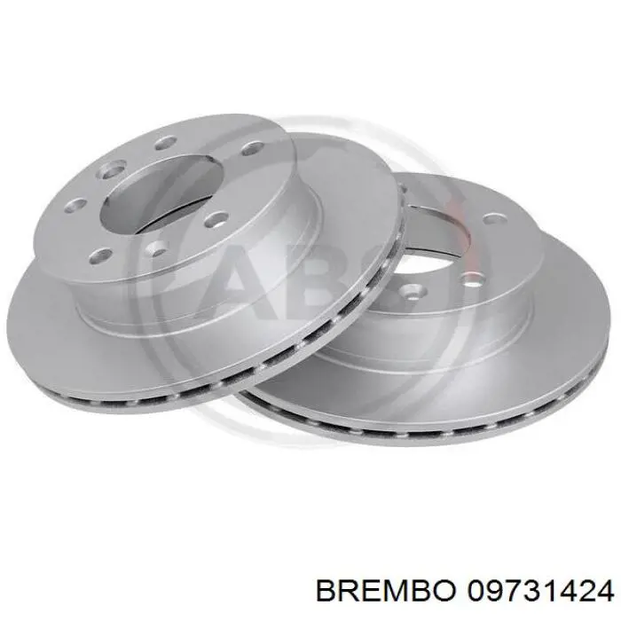 Диск гальмівний передній Brembo 09731424