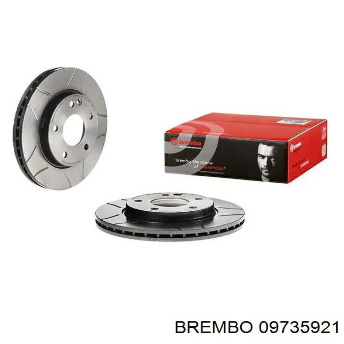 09735921 Brembo диск гальмівний передній