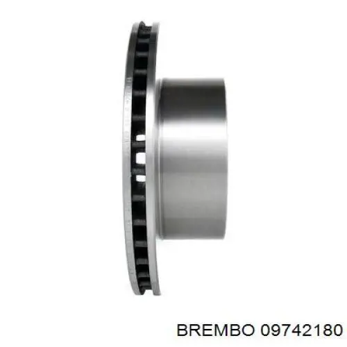 Диск гальмівний передній Brembo 09742180