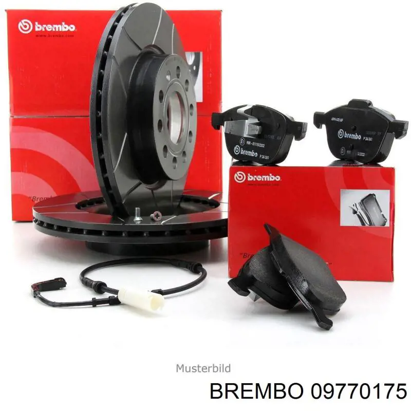 Диск гальмівний передній Brembo 09770175