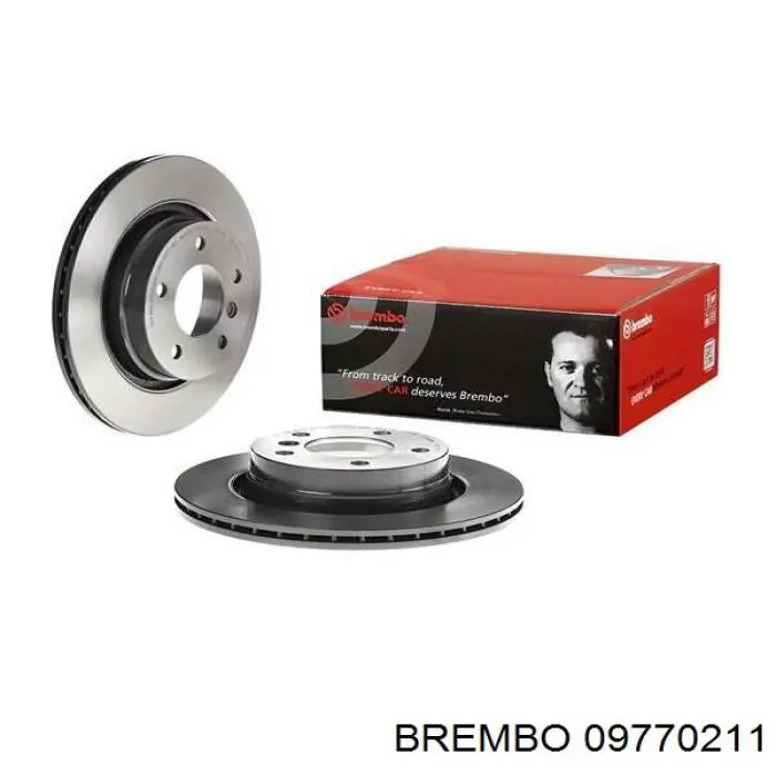 09770211 Brembo диск гальмівний задній