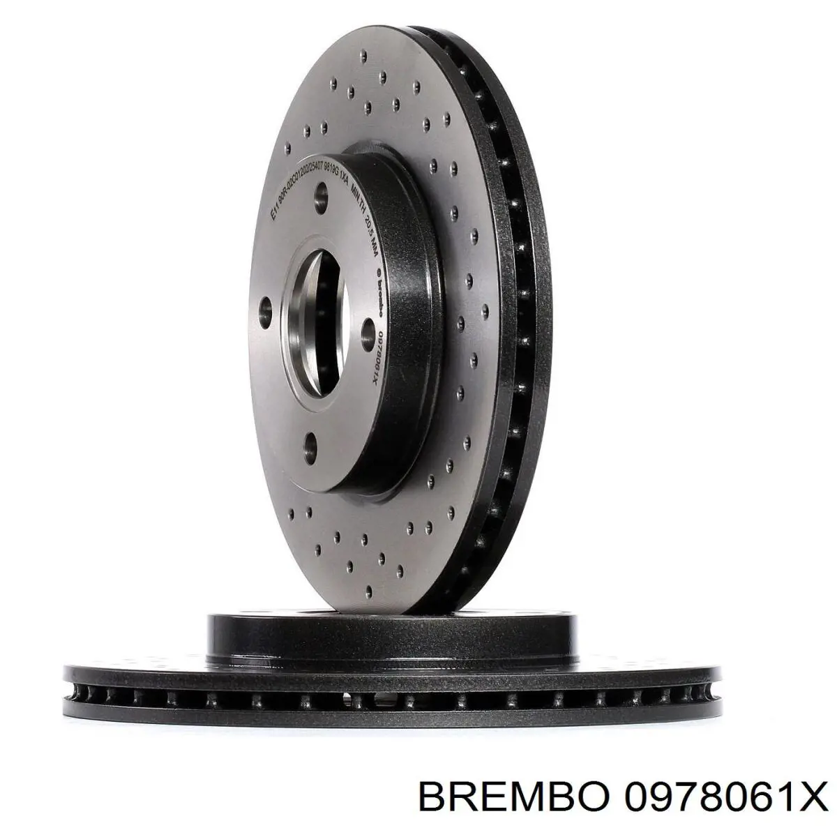 0978061X Brembo диск гальмівний передній