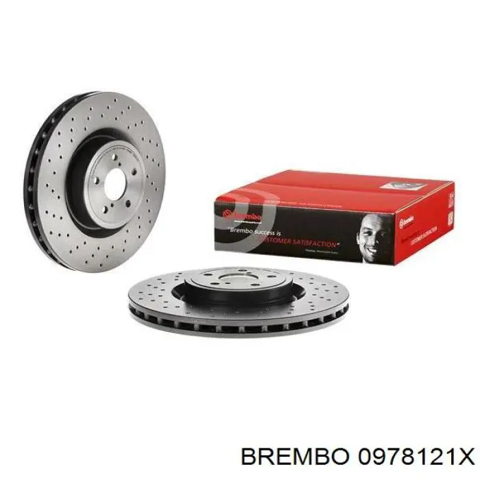 Диск переднього гальма Brembo 0978121X ціна, від 52.00 USD