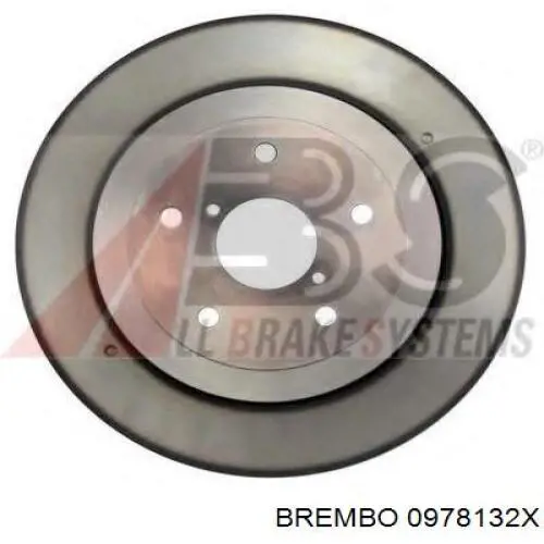 Купити 0978132X Brembo Диск заднього гальма