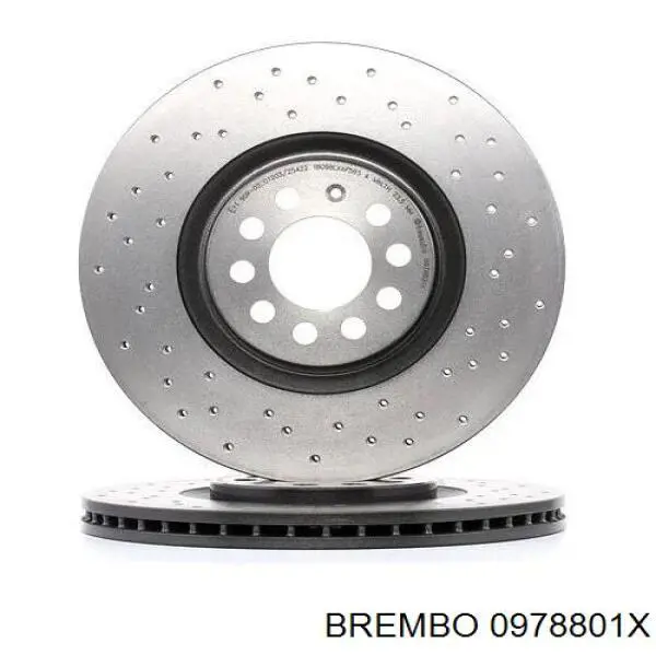 0978801X Brembo диск гальмівний передній