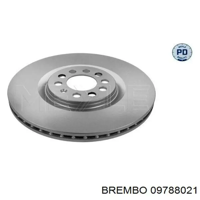 Купити 09788021 Brembo Ротор гальмівний