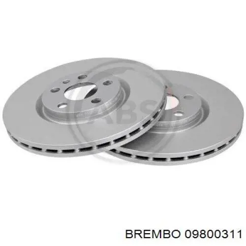 Гальмівні диски передні 09800311 Brembo