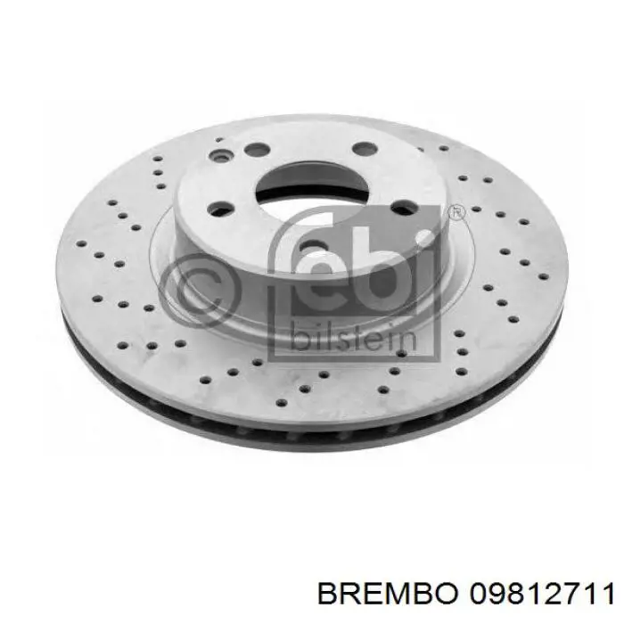 Диск переднього гальма Brembo 09812711 ціна, від 72.49 USD