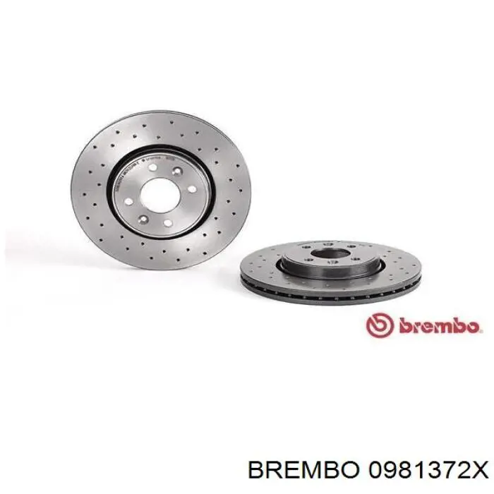 0981372X Brembo диск гальмівний передній