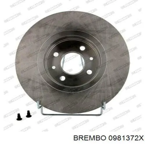 Купити 0981372X Brembo Ротор гальмівний