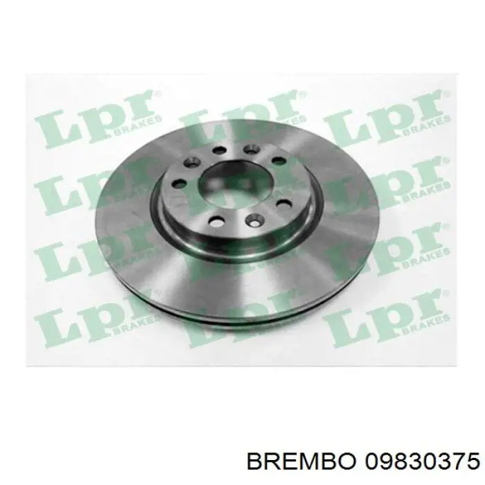 09830375 Brembo Гальмо дискове переднє