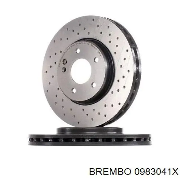 0983041X Brembo диск гальмівний передній