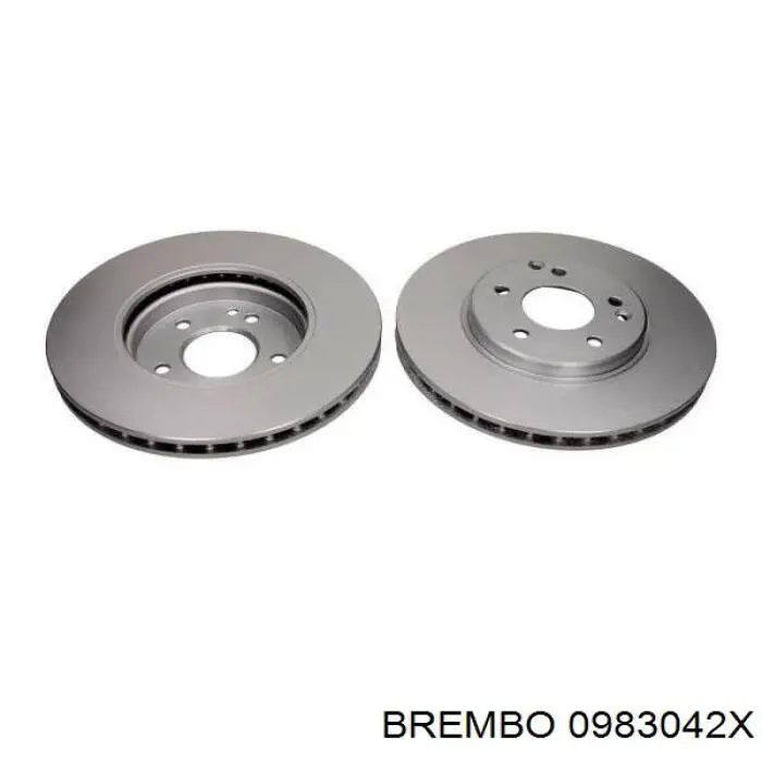 0983042X Brembo диск гальмівний передній