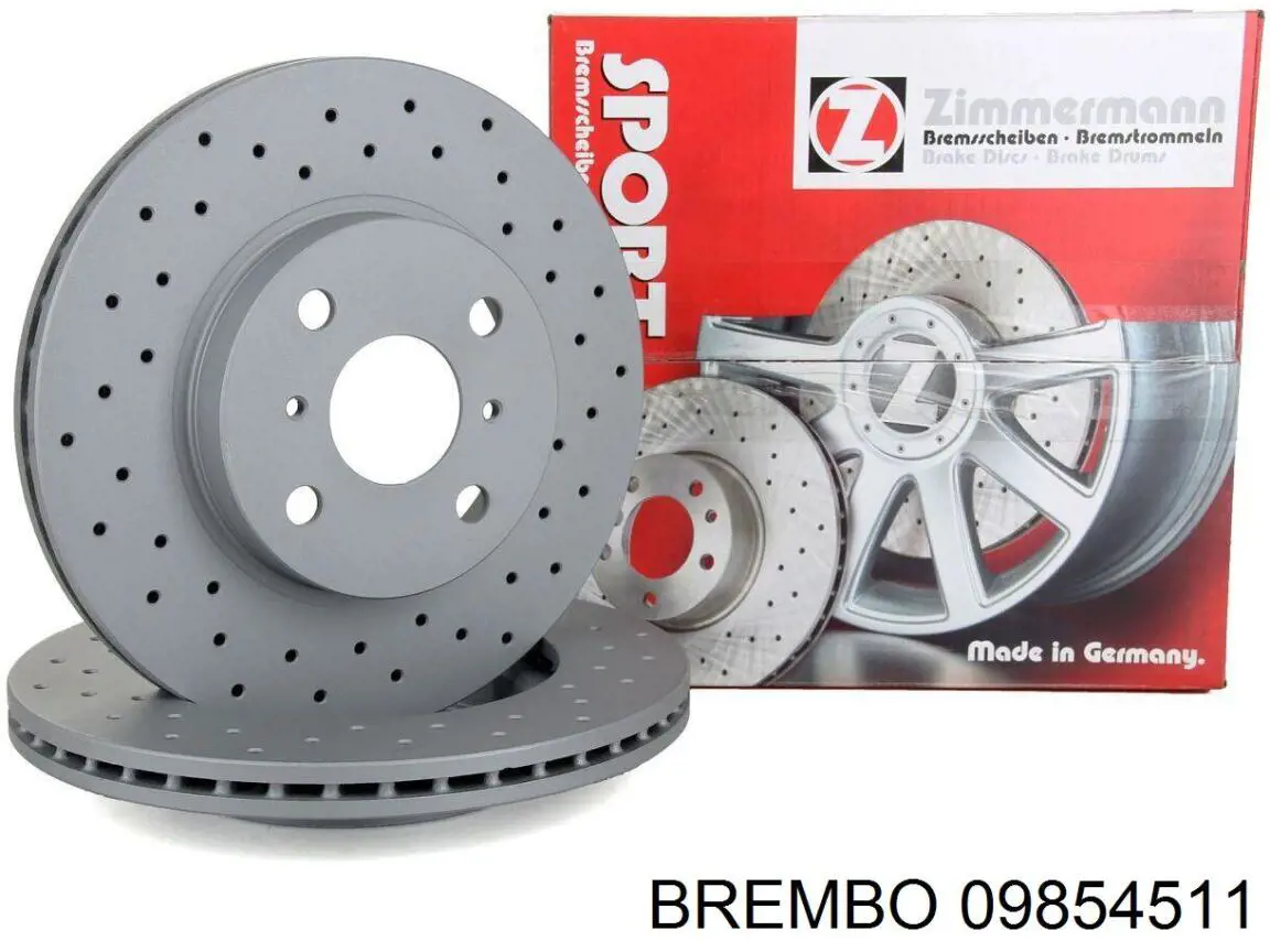09854511 Brembo диск гальмівний передній
