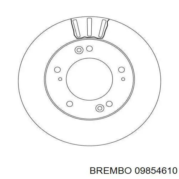 Купити 09854610 Brembo Ротор гальмівний