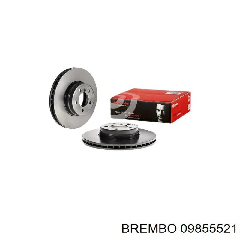 Диск гальмівний передній Brembo 09855521