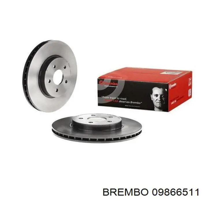 09866511 Brembo диск гальмівний передній