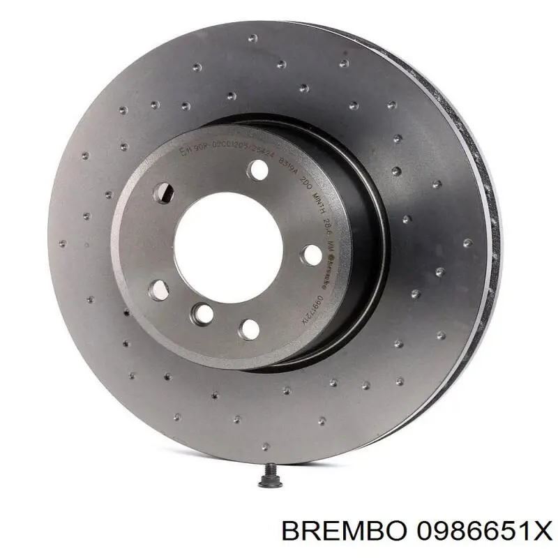 Диск переднього гальма Brembo 0986651X ціна, від 40.95 USD