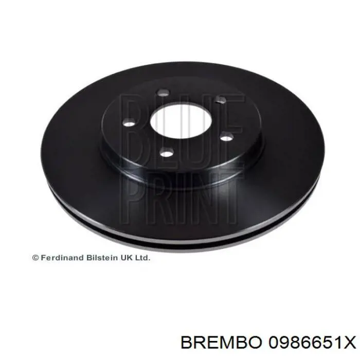 Купити 0986651X Brembo Ротор гальмівний