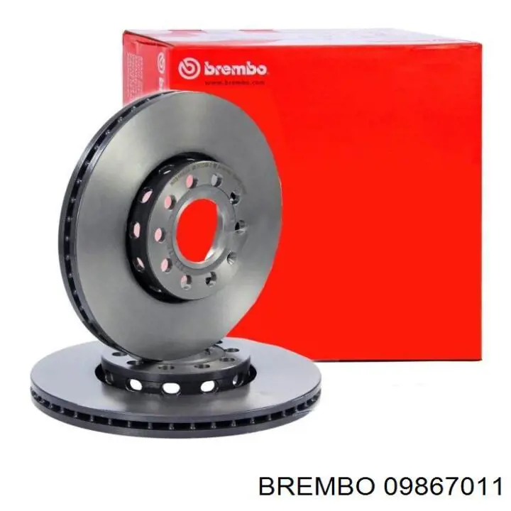 09867011 Brembo диск гальмівний передній