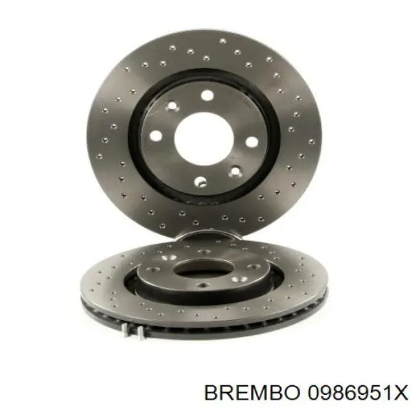 0986951X Brembo диск гальмівний передній