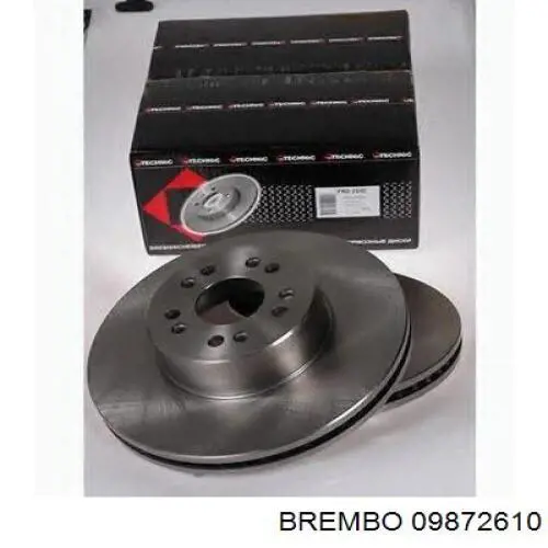 Диск переднього гальма Brembo 09872610 ціна, від 77.58 USD