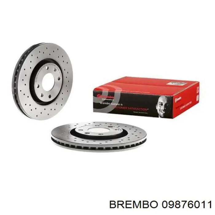 Диск переднього гальма Brembo 09876011 ціна, від 43.32 USD