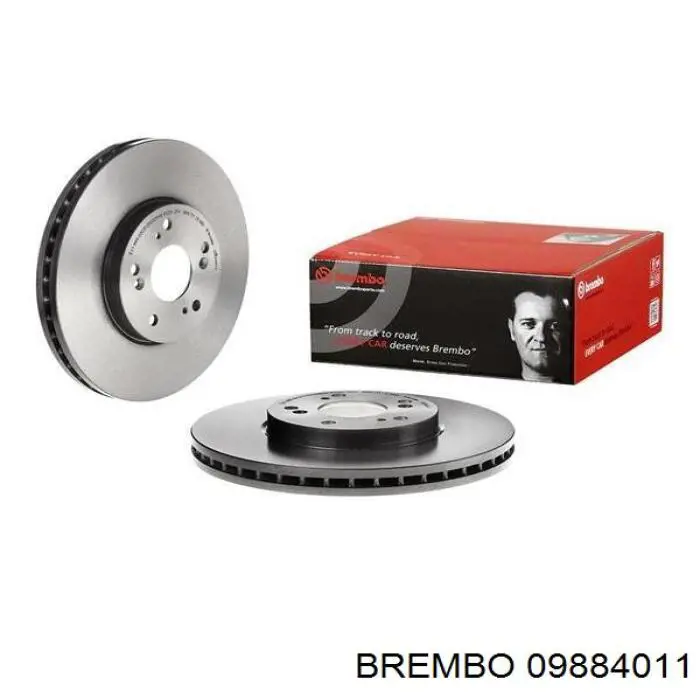 09884011 Brembo диск гальмівний передній