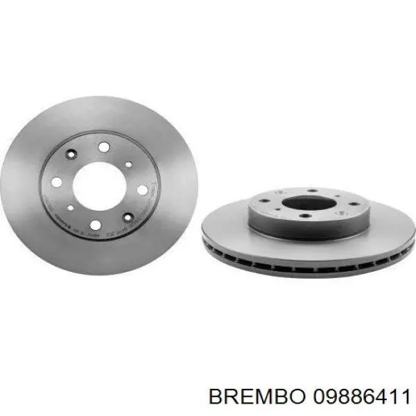 Купити 09886411 Brembo Ротор гальмівний