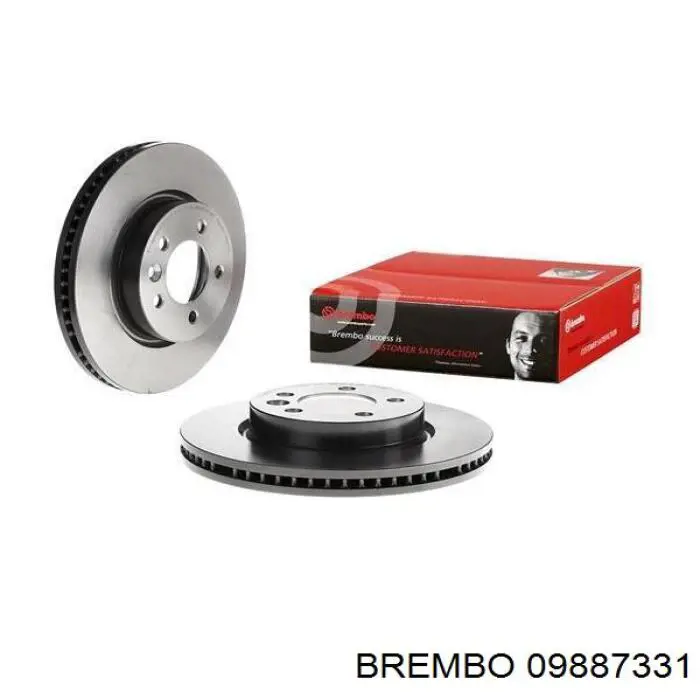 09887331 Brembo диск гальмівний передній