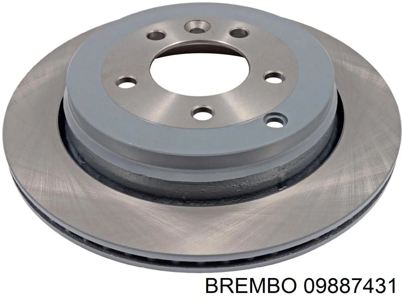 09887431 Brembo диск гальмівний задній