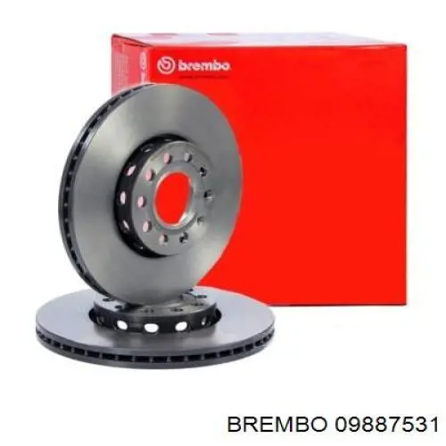 09887531 Brembo диск гальмівний передній