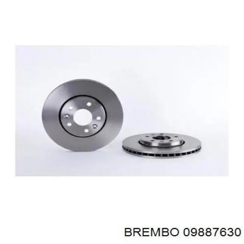 09887630 Brembo диск гальмівний задній