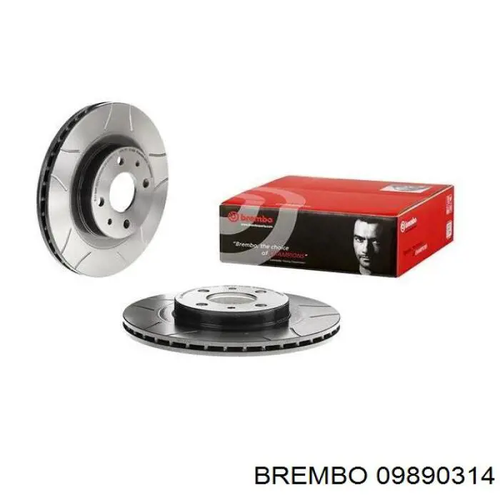 Диск гальмівний передній 09890314 Brembo