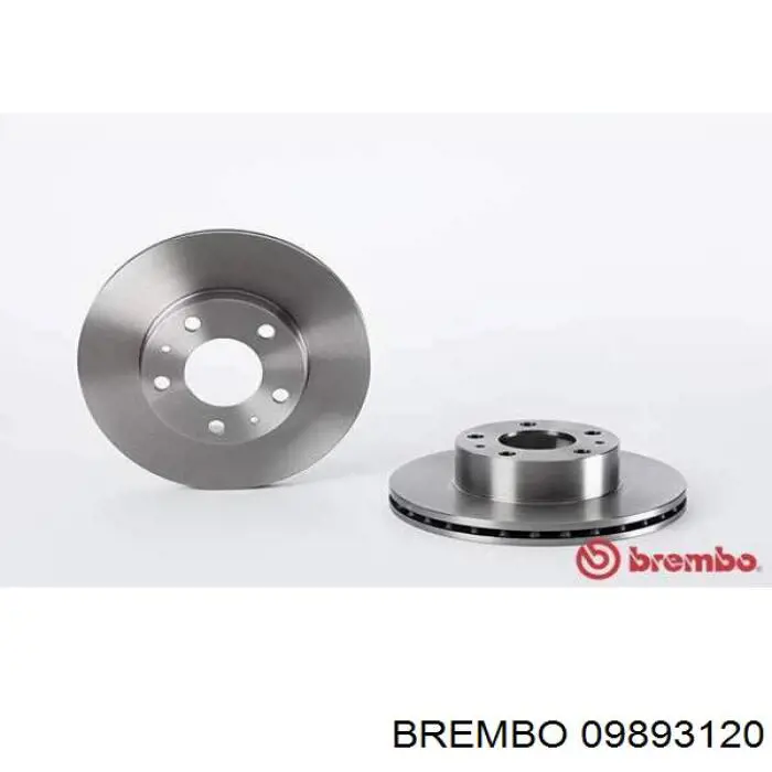 09893120 Brembo диск гальмівний передній