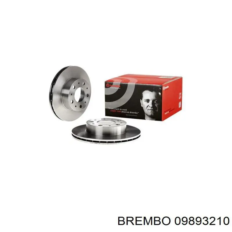 Диск переднього гальма Brembo 09893210 ціна, від 45.94 USD