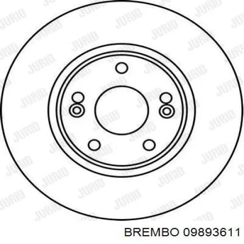 09893611 Brembo Гальмо дискове переднє