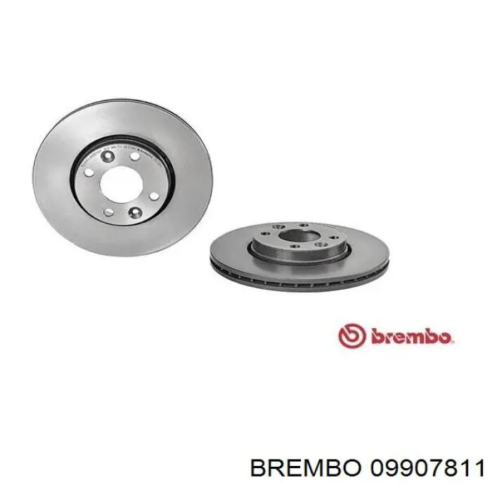 Диск переднього гальма Brembo 09907811 ціна, від 38.07 USD