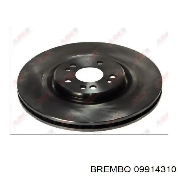 Диск переднього гальма Brembo 09914310 ціна, від 59.29 USD