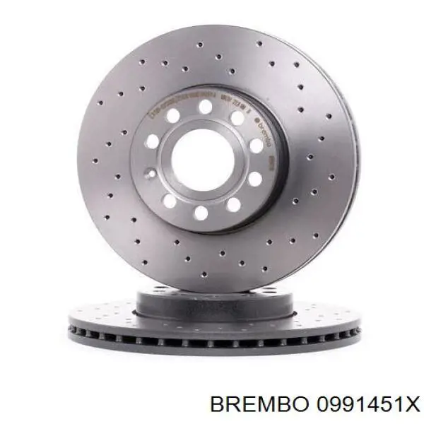0991451X Brembo диск гальмівний передній