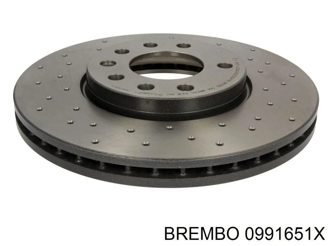 Диск гальмівний передній 0991651X Brembo