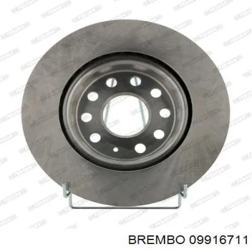 Диск переднього гальма Brembo 09916711 ціна, від 1999.49 UAH
