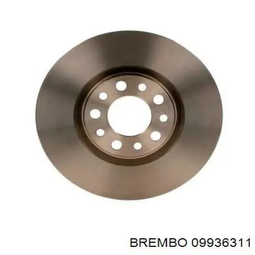 Диск гальмівний передній Brembo 09936311