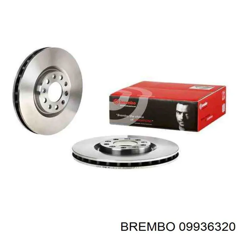 09936320 Brembo диск гальмівний передній
