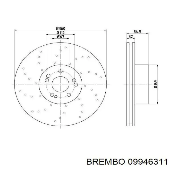 Купити A2204211512 Mercedes Ротор гальмівний