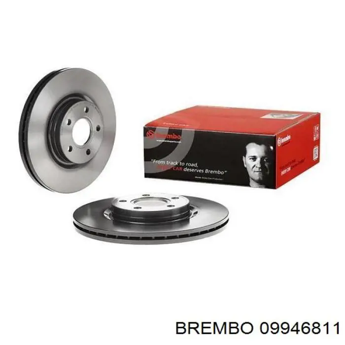 Диск переднього гальма Brembo 09946811 ціна, від 55.33 USD