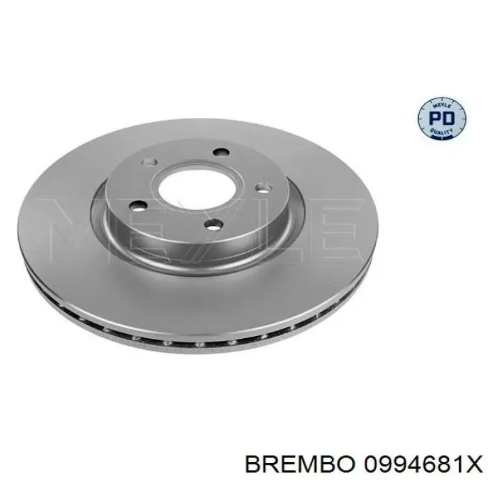 Диск переднього гальма Brembo 0994681X ціна, від 59.54 USD