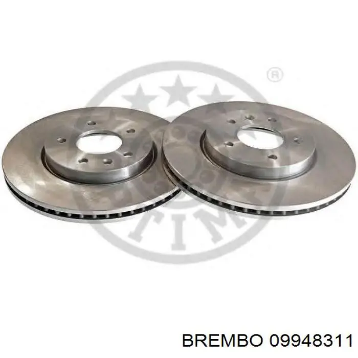 Диск переднього гальма Brembo 09948311 ціна, від 40.95 USD