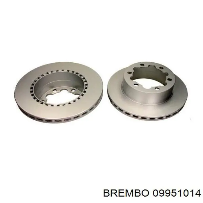 Диск гальмівний задній Brembo 09951014