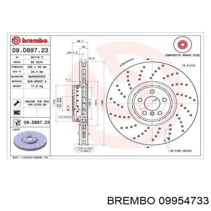 Купити A2094210112 Mercedes Ротор гальмівний